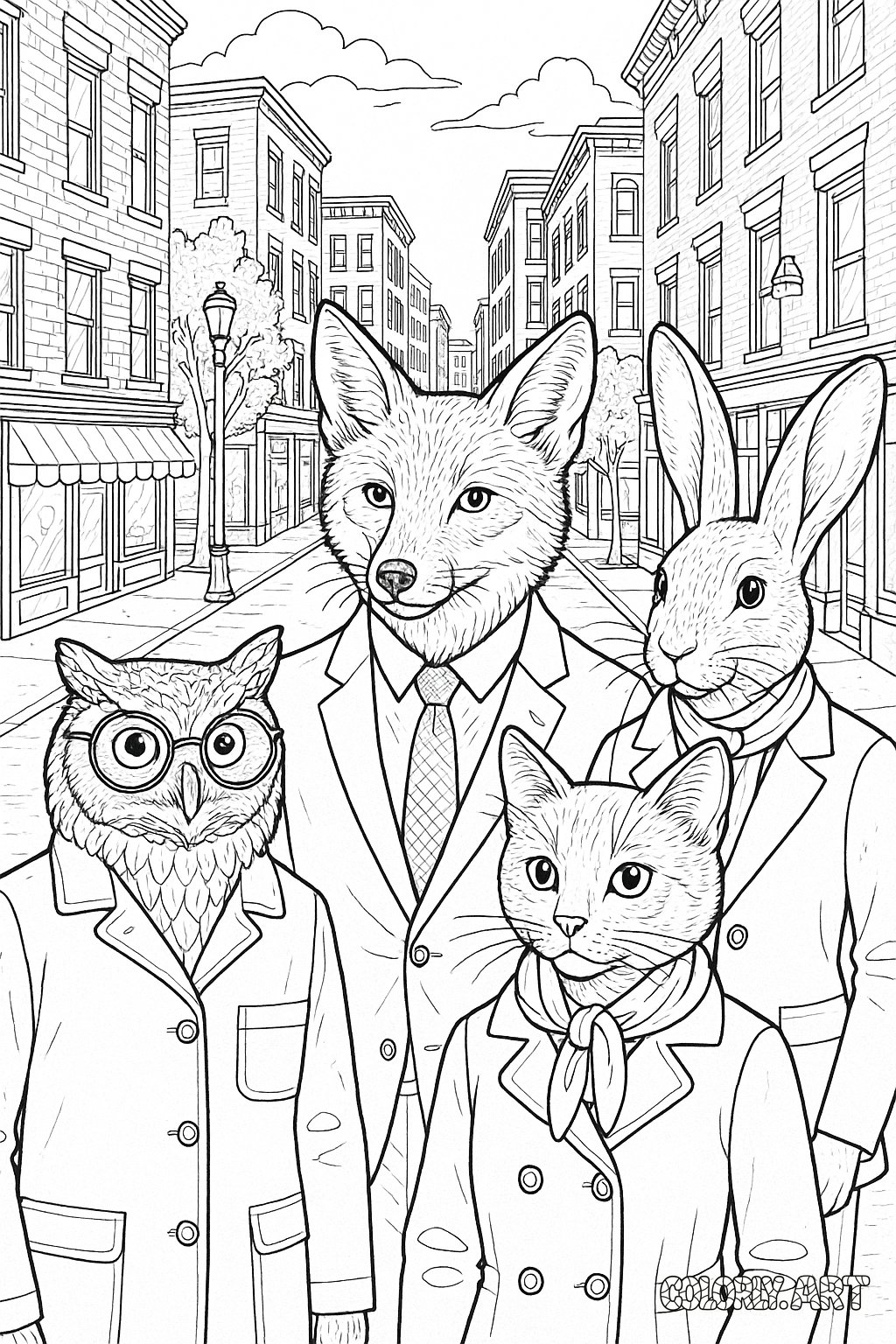 Animals in City Attire.png